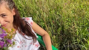 Hot sex and vaginal creampie in the field with Kate Rich OTS452 screenshot