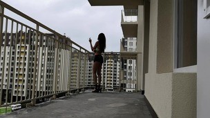 Pick up cutie teen - anal fuck + hard deepthroat in the stairwell - cum in her mouth MS057 screenshot