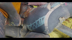 Heavily tattooed DAP threesome - hardcore ANAL fuck - DAP, gapes, facefuck, facial (alternative, goth, punk) ZF037 screenshot