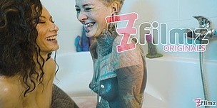 Women's Day - AnnuskatZz and Stacy Bloom take a bathtub with toys and blooming wet monster buttroses together. - AnalVids screenshot