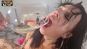 TOTAL FUCKED UP PISSING ANAL-HILIATION of Adeline Lafouine, DAP with fuck machine, piss in mouth, rough face fucking [PART 2] - AnalVids screenshot