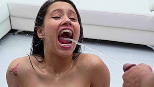 (Bts) Wet version from Lia Ponce 20 loads Cum in Mouth, Yenifer Chacon, Bukkake, 5on1, BBC, Pee drink, DP, Swallow - AnalVids screenshot