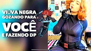 HOT Black Widow fucking her pussy and ass DP double penetration OTS294 - AnalVids screenshot