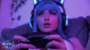Your gamer GF takes a break with her Hitachi - AnalVids screenshot