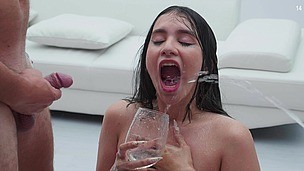 (Wet) Min Galilea, 15 loads, Cum in Mouth, Bukkake, 5on1, BBC, Pee drink, DAP, Swallow - AnalVids screenshot