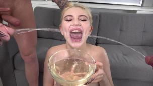DAP - PISS - DRINK - Kami Yammy VS 3 Pissing Cock - Original Series - AnalVids screenshot