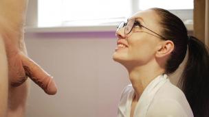 Prurient wife sucks her male's and gets facial. - AnalVids screenshot