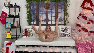 Naughty Cheating Blonde Babe Squirts & Gapes during DAP/huge toy anal - AnalVids screenshot