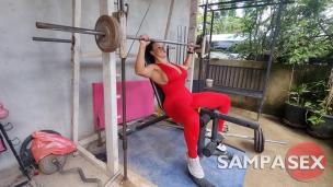 Workout big booty latina takes two cumshot : ass and pussy - AnalVids screenshot