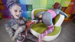 Watch Z-Filmz - Dominatrix teases and pushes heavily tattooed SISSY to anal orgasm with doxy, anal fuckmachine and cockbondage - AnalVids Dominatrix teases and pushes heavily tattooed SISSY to anal orgasm with doxy, anal fuckmachine and cockbondage - AnalVids screenshot