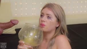 SPEW SWALLOWING for ANAL WHORE Georgia koneva - She rims him for extra nourishment - AnalVids screenshot