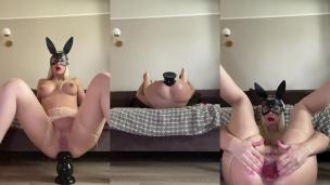 Huge ButtPlug and XXL Inflatable buttplug anally fucked - AnalVids screenshot