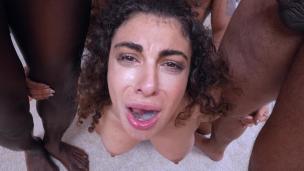 HARDCORE INTERRACIAL GANGBANG! 6on1 Lady Ana gets double anal fucking from six cocks with prolapse and squirt EKS460 - AnalVids screenshot