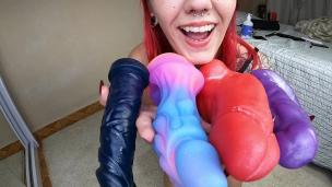 My Anal Ride, with my 4 Different Dildos, which do you prefer, the big one or the huge one? - AnalVids screenshot