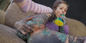 Watch Z-Filmz - Tattooed Hippie's ANAL Fucking with Big Toy and Get Fuck by Real Big Cock - AnalVids Tattooed Hippie's ANAL Fucking with Big Toy and Get Fuck by Real Big Cock - AnalVids screenshot