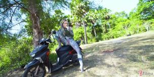 Public Solo Anal - Massive Gape, Prolapse, Squirt on Motor Scooter - AnalVids screenshot
