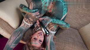 Watch Anuskatzz - DREADHEAD pornstar ANAL masturbation with steel dildo - AnalVids DREADHEAD pornstar ANAL masturbation with steel dildo - AnalVids screenshot